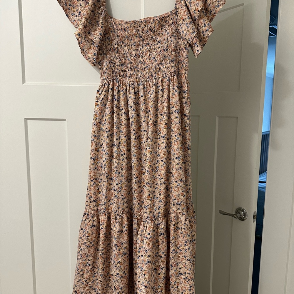 Floral Off-Shoulder Maxi Dress